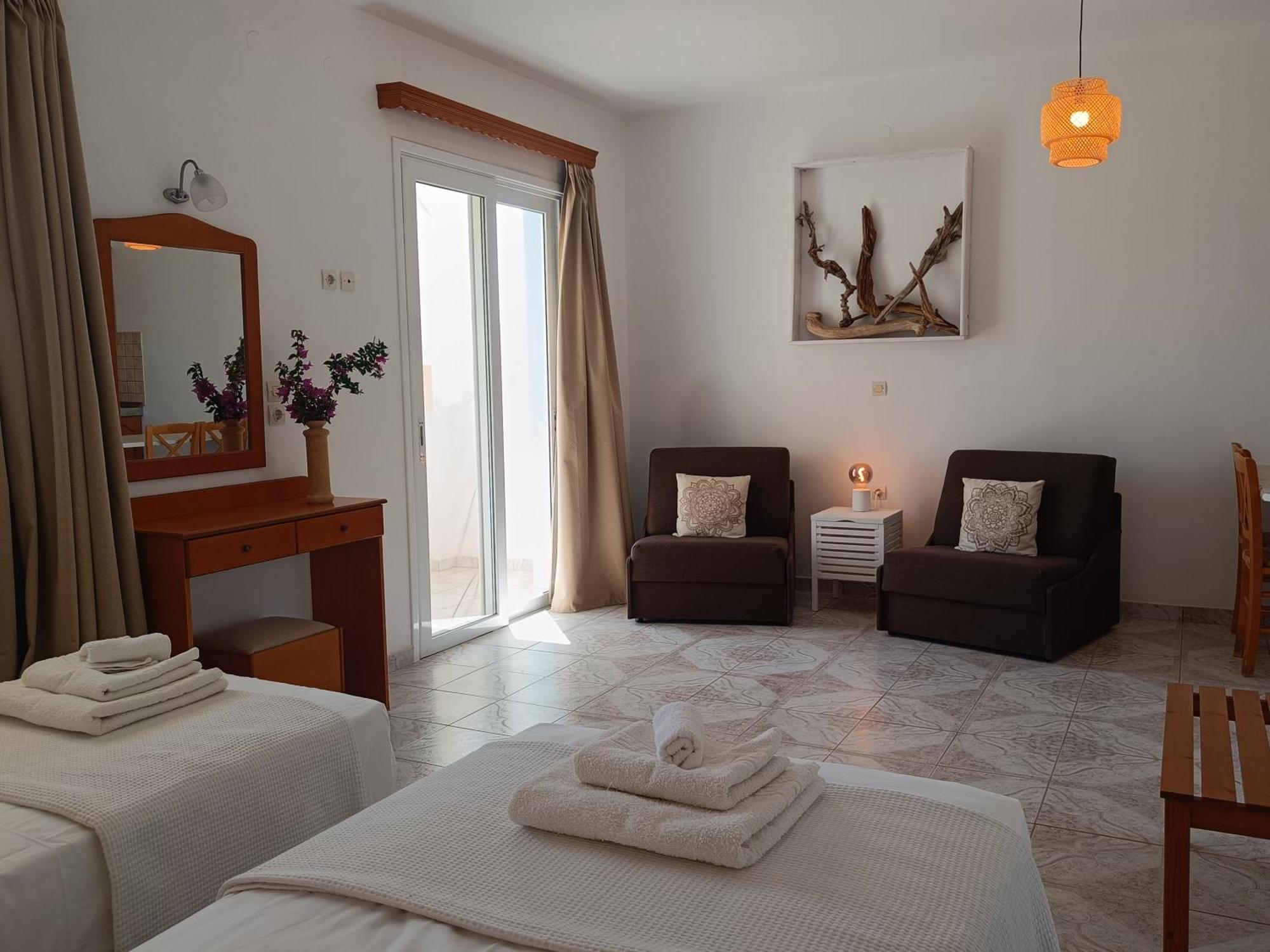 Studios Fokia Beach Amoopi Bagian luar foto