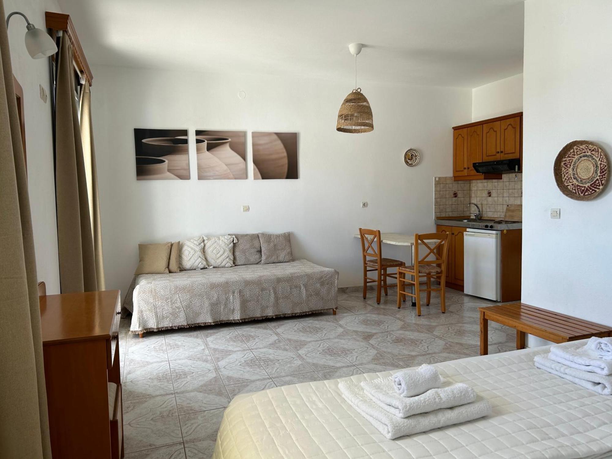Studios Fokia Beach Amoopi Bagian luar foto